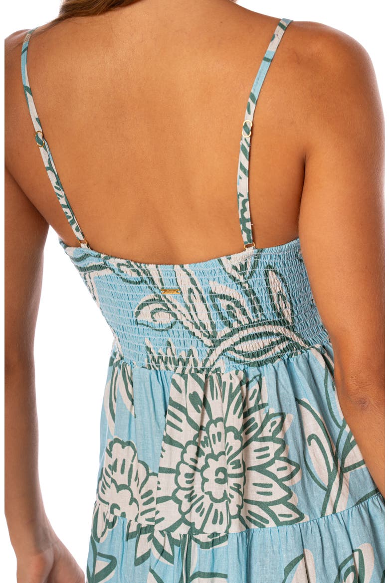 Emily Whimsy Vine Fit & Flare Dress, Alternate, color, LIGHT PASTEL BLUE
