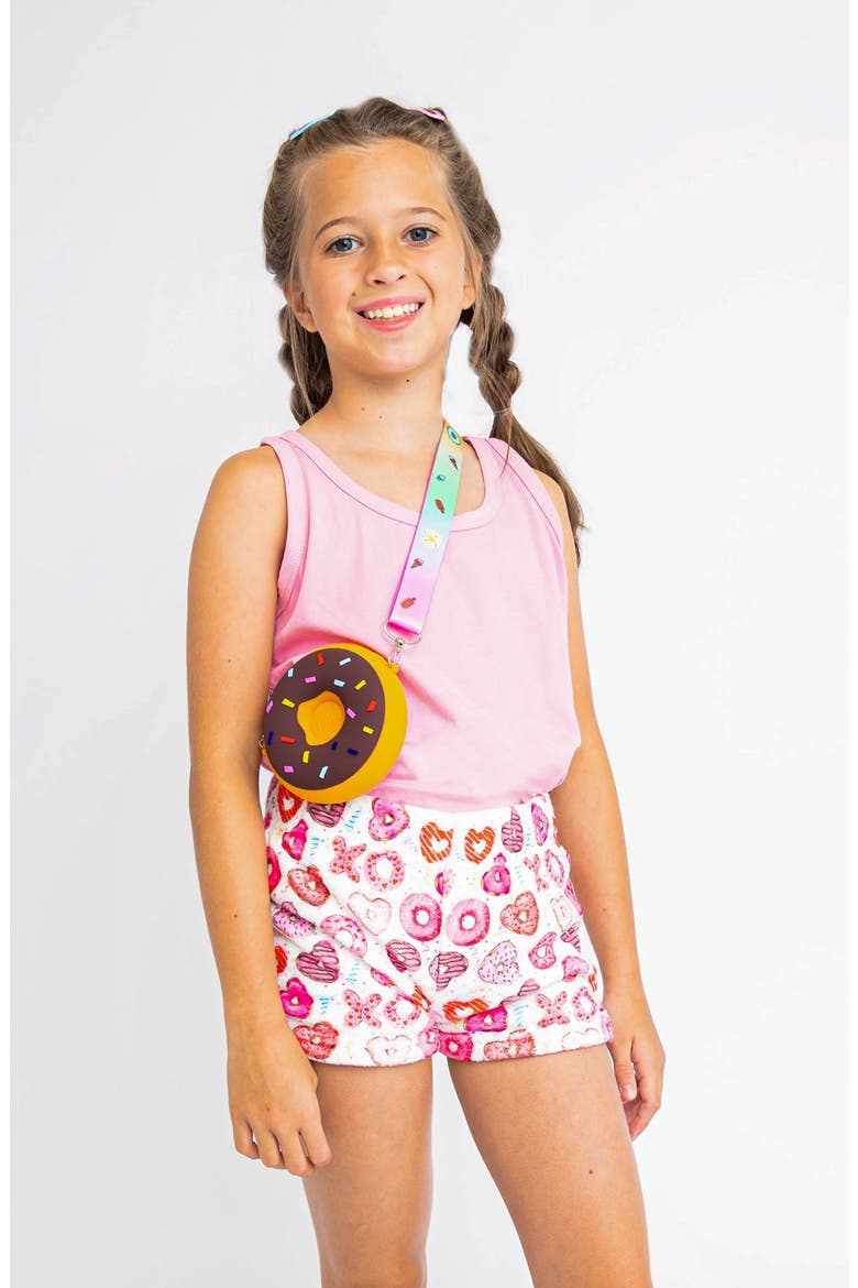 Donut Plush Lounge Shorts, Main, color, Multicolor