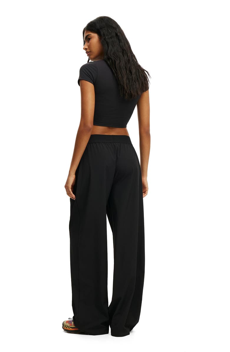 COTTON ON BODY Women's Active Studio Woven Elastic Pant, Alternate, color, Black