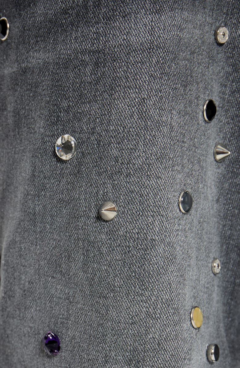 JADED LONDON Rhinestine Stud Colossus Jeans, Alternate, color, Black