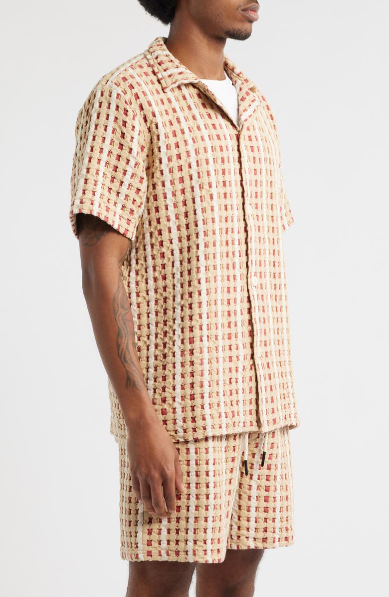 OAS Lano Camp Shirt, Alternate, color, Red