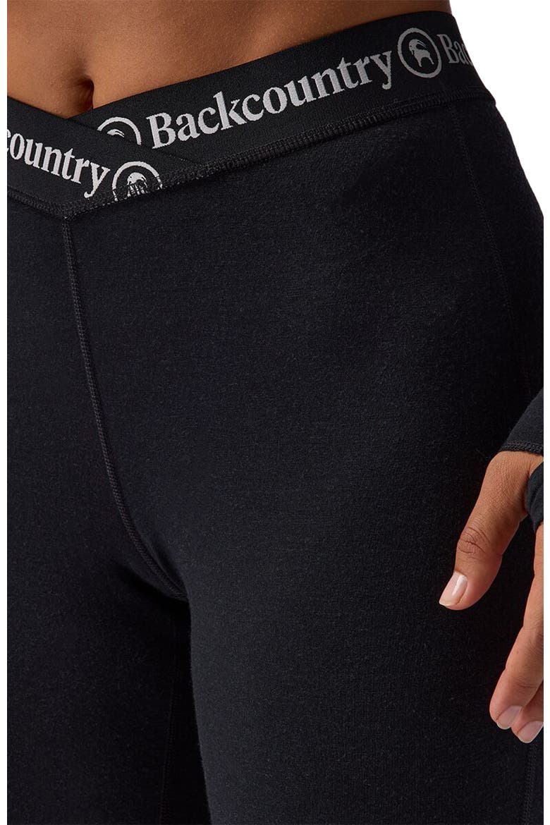 Cedars Rws Merino Lt-Wt Baselayer V-Waist Bottom - Women's, Alternate, color, Black
