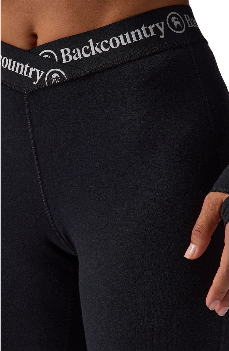 Backcountry Cedars Rws Merino Lt-Wt Baselayer V-Waist Bottom - Women
s, Alternate, color, Black