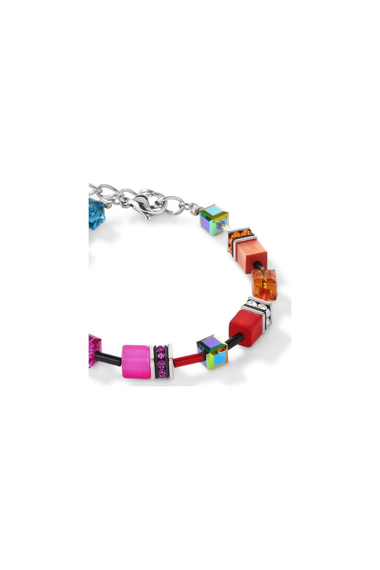Geocube Rainbow Bracelet, Alternate, color, Multicolor