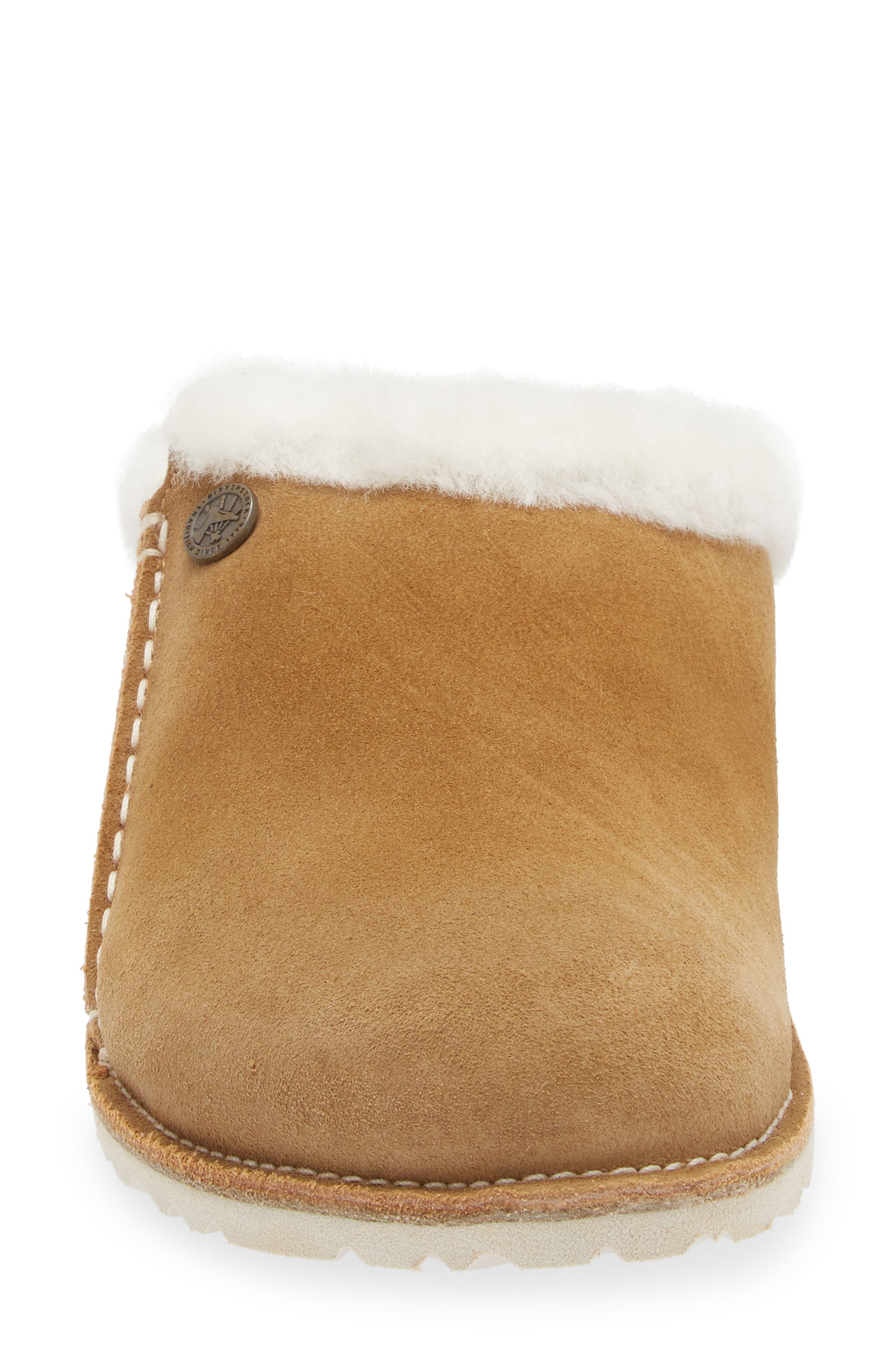 Birkenstock Zermatt Genuine Shearling Slipper, Alternate, color, Mink/ Natural