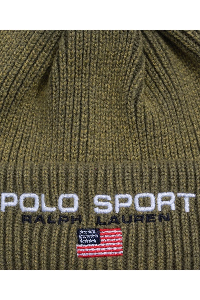 Polo Sport Beanie, Alternate, color, Cruise Olive