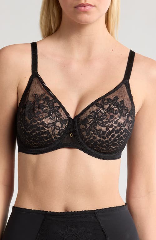 Chantelle Lingerie Maris Full Coverage Underwire T-Shirt Bra in Black at Nordstrom, Size 38D