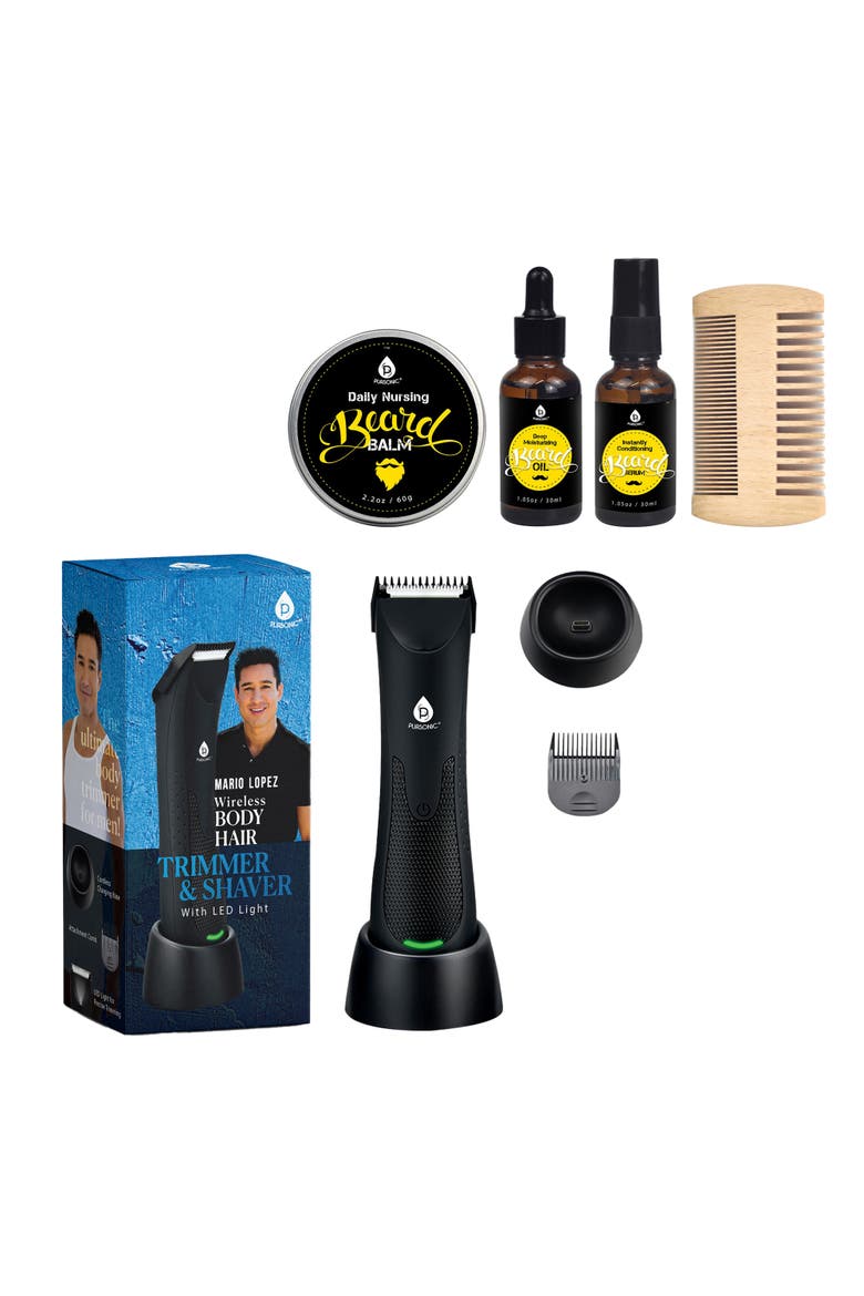 Mario Lopez Wireless Body Hair Trimmer, Main, color, Multicolor