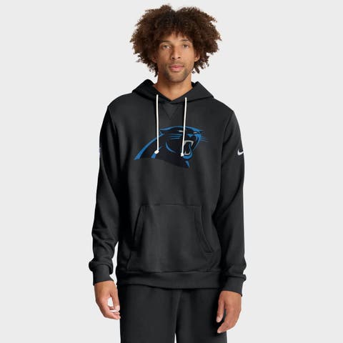 Men's Nike Black Carolina Panthers Sideline Standard Issue Initial Home Dri-FIT Hoodie