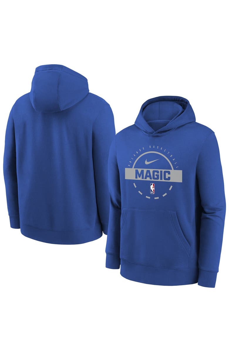 Nike Youth Nike Blue Orlando Magic 2025/26 Club Fleece Practice Hoodie, Main, color, Blue