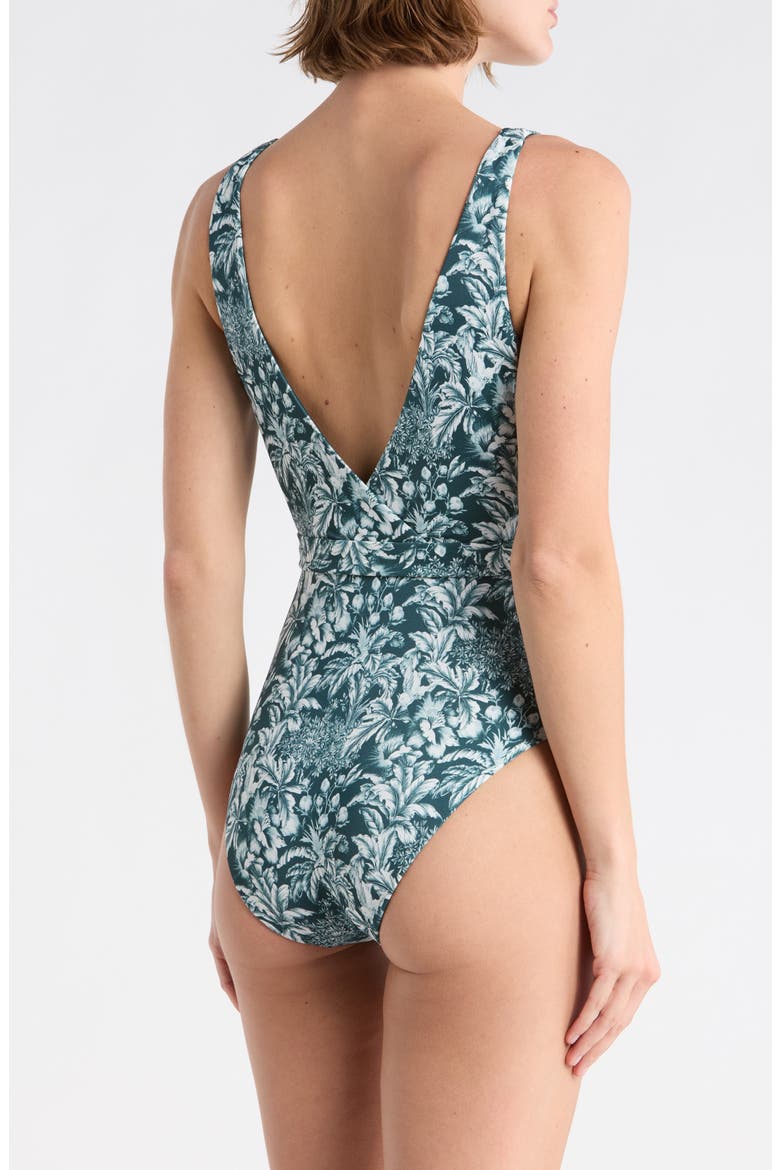 Michelle One-Piece Swimsuit, Alternate, color, SEA MOSS/W