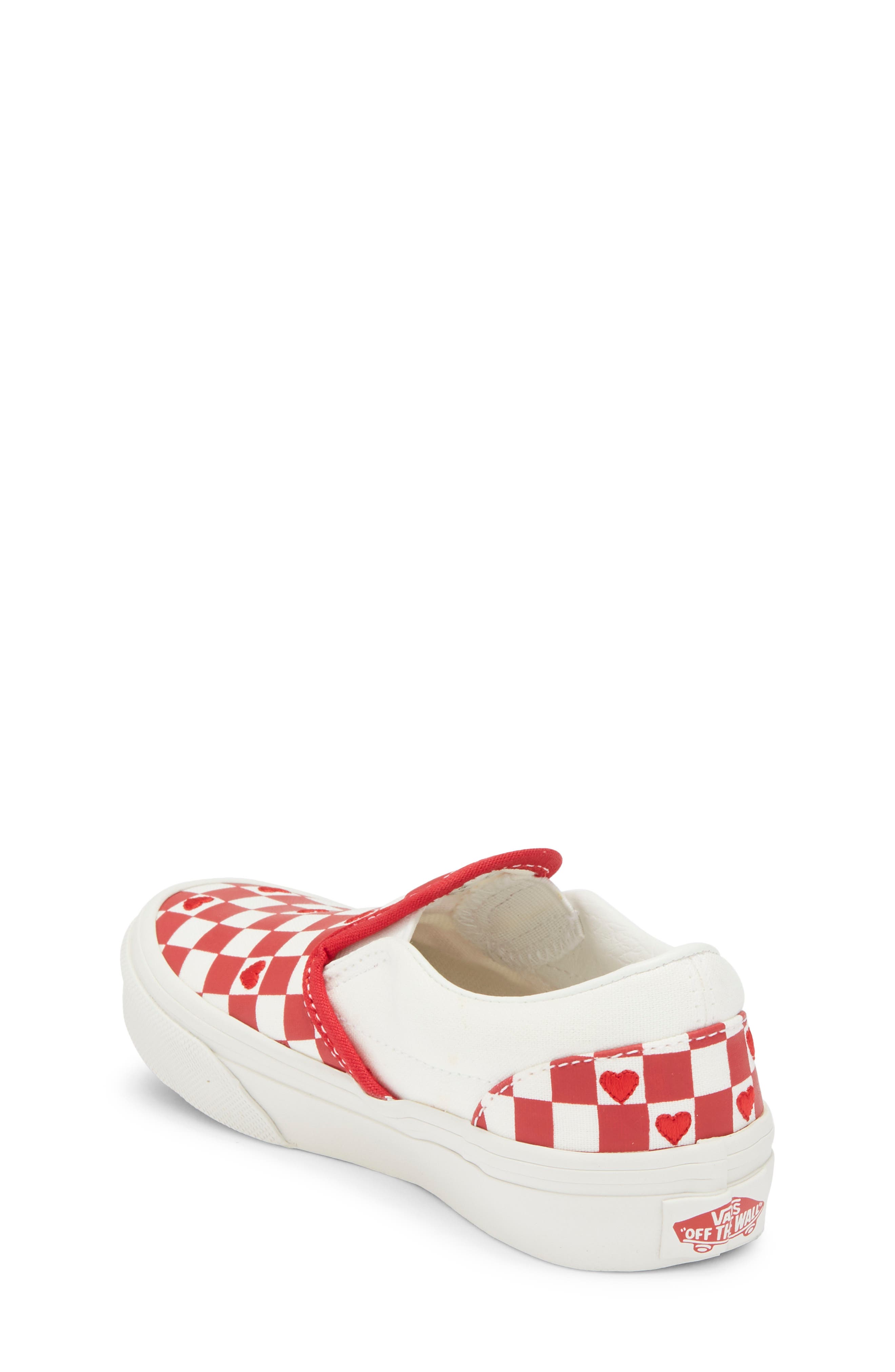 Vans Kids' Classic Slip-On Sneaker, Alternate, color, Valentines Red/True White