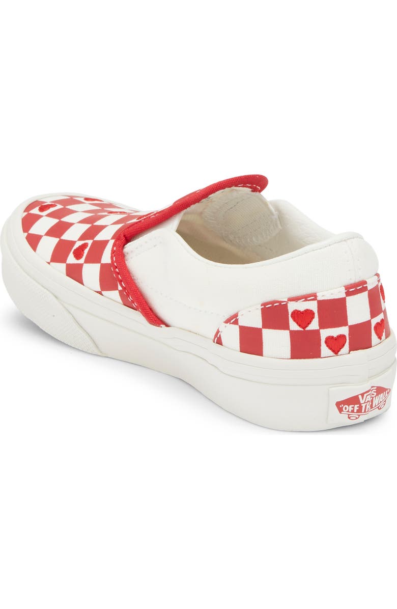 Vans Kids' Classic Slip-On Sneaker, Alternate, color, Valentines Red/True White