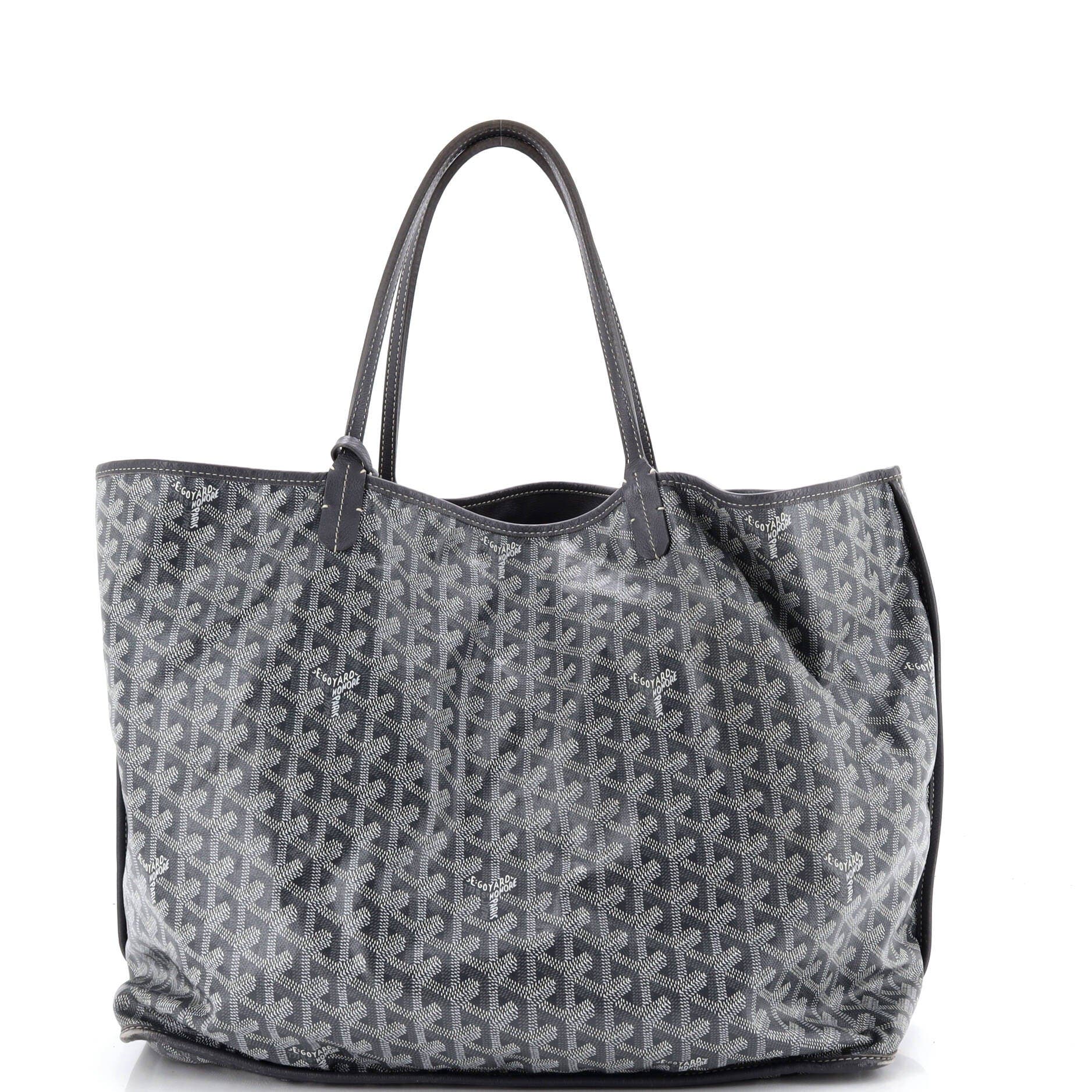 Pre-Owned Goyard Anjou Reversible Tote Coated Canvas GM, Alternate, color, Gray