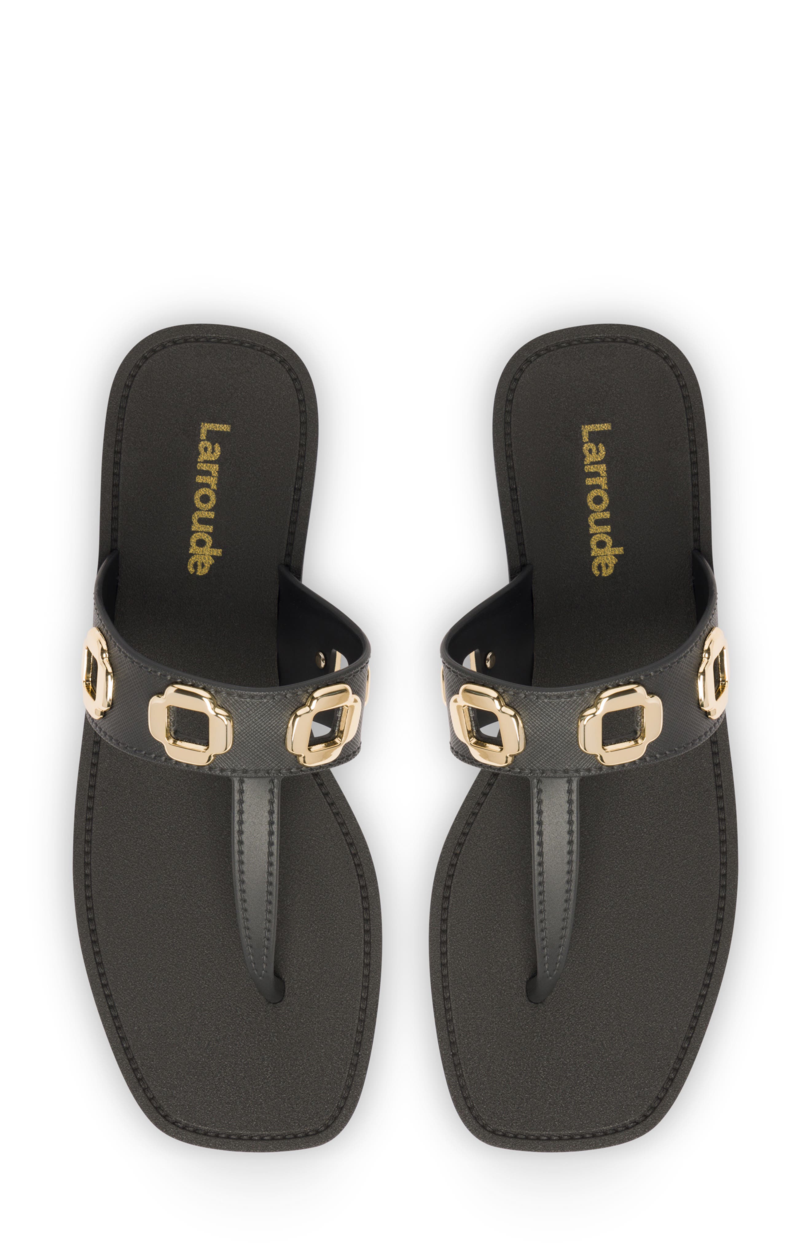 Larroudé Milan Jelly Thong Sandal, Alternate, color, 