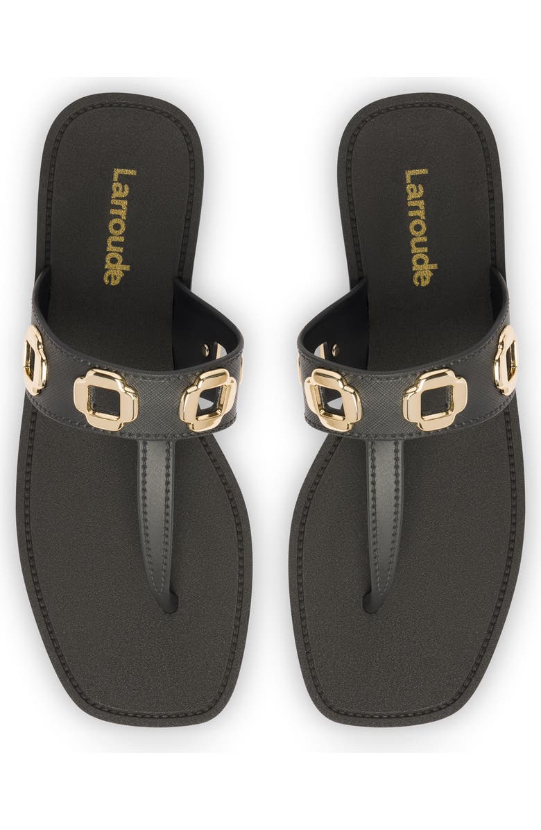 Larroudé Milan Jelly Thong Sandal, Alternate, color,