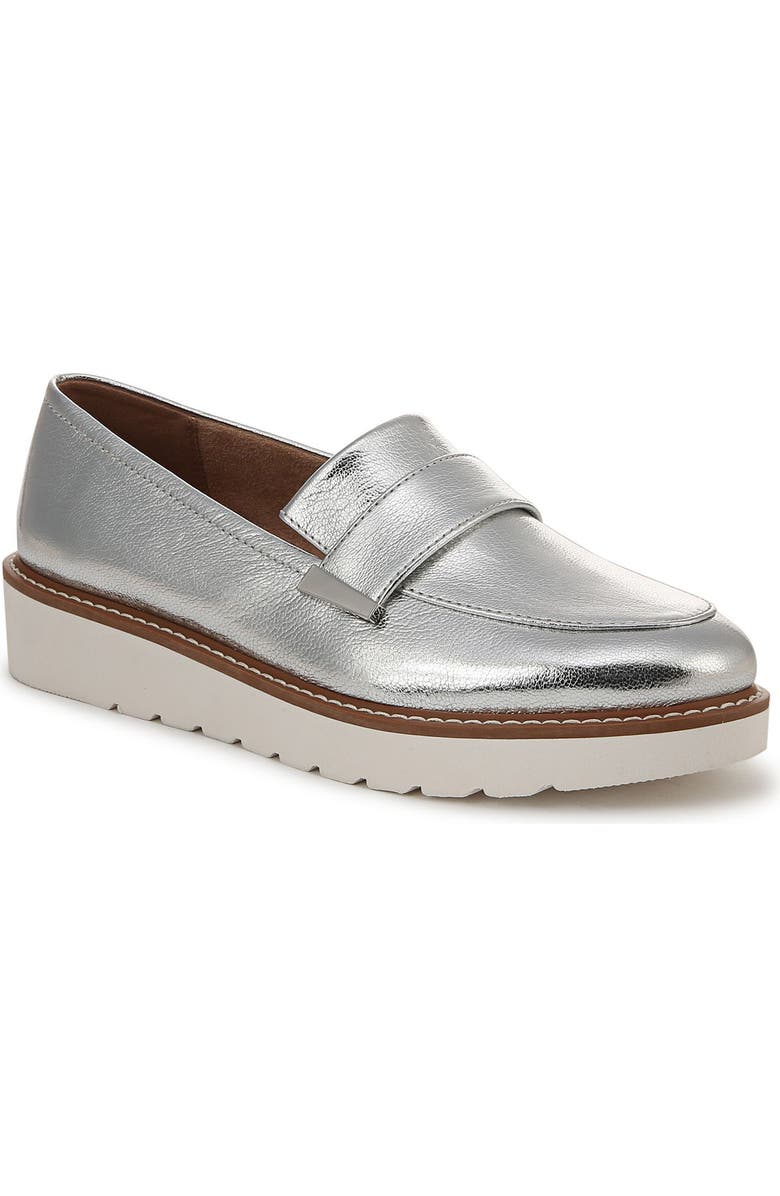 Naturalizer Adiline Loafer, Main, color, Silver