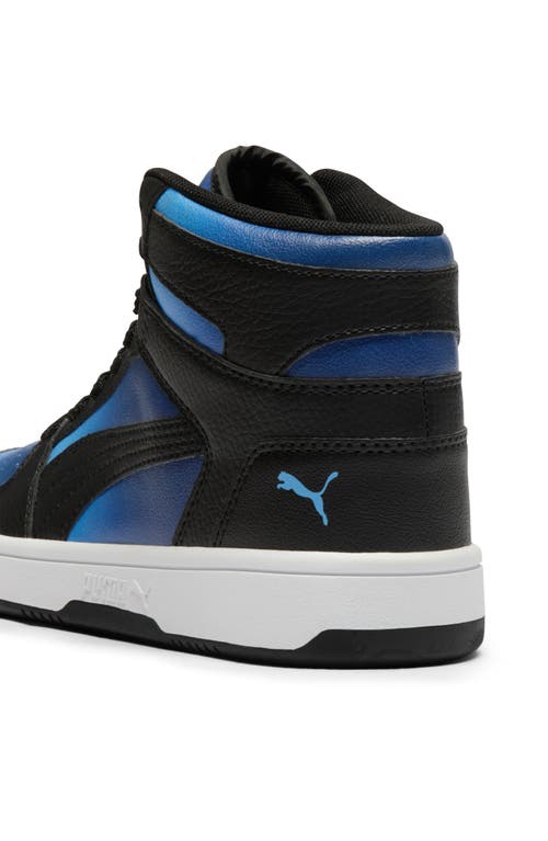 Puma Kids' Rebound Layup High Top Sneaker In Black