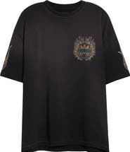 AMIRI Oversize MA Flames Graphic T-Shirt
