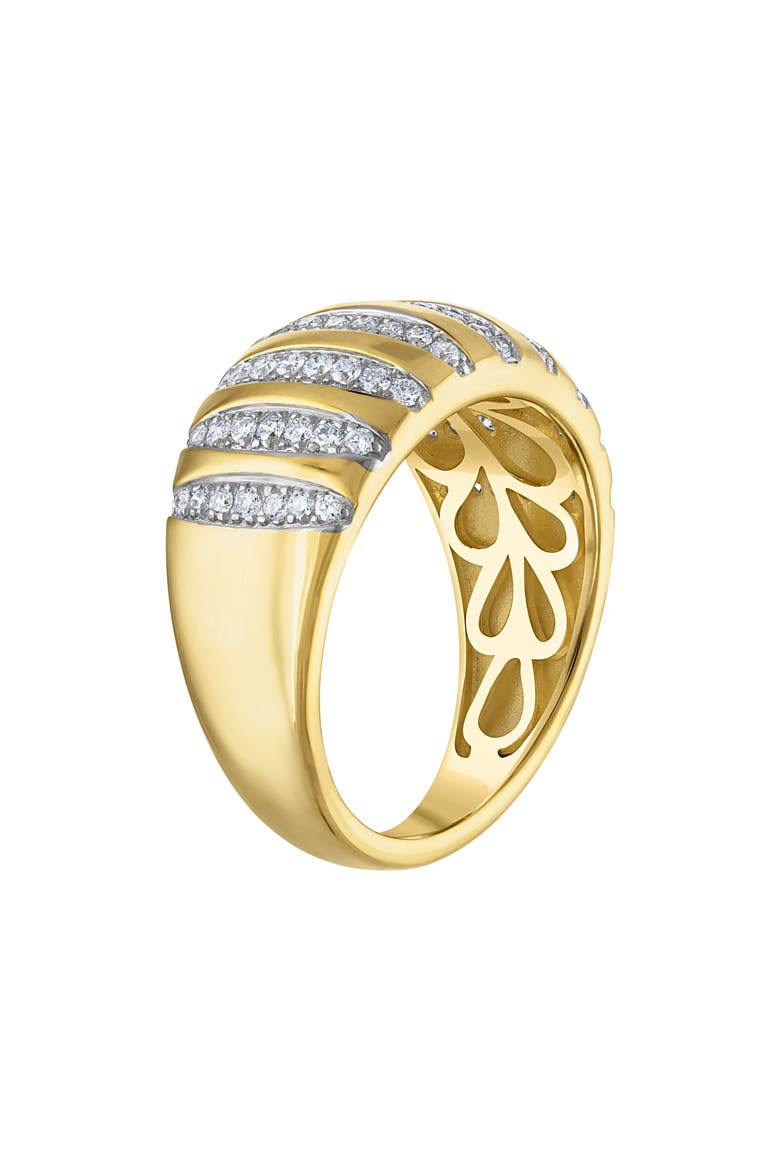 Sterling Silver Lab Grown Diamond Ring, Alternate, color, GOLD