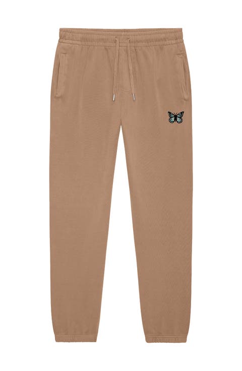 Womens Butterfly Heavy Weight Fleece Sweatpant Pant