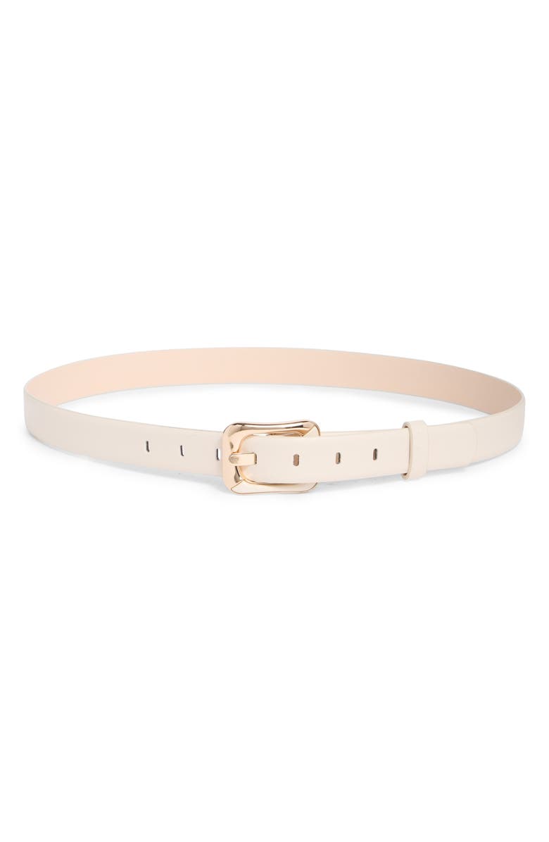 Nine West Rectangle Buckle Belt, Main, color,