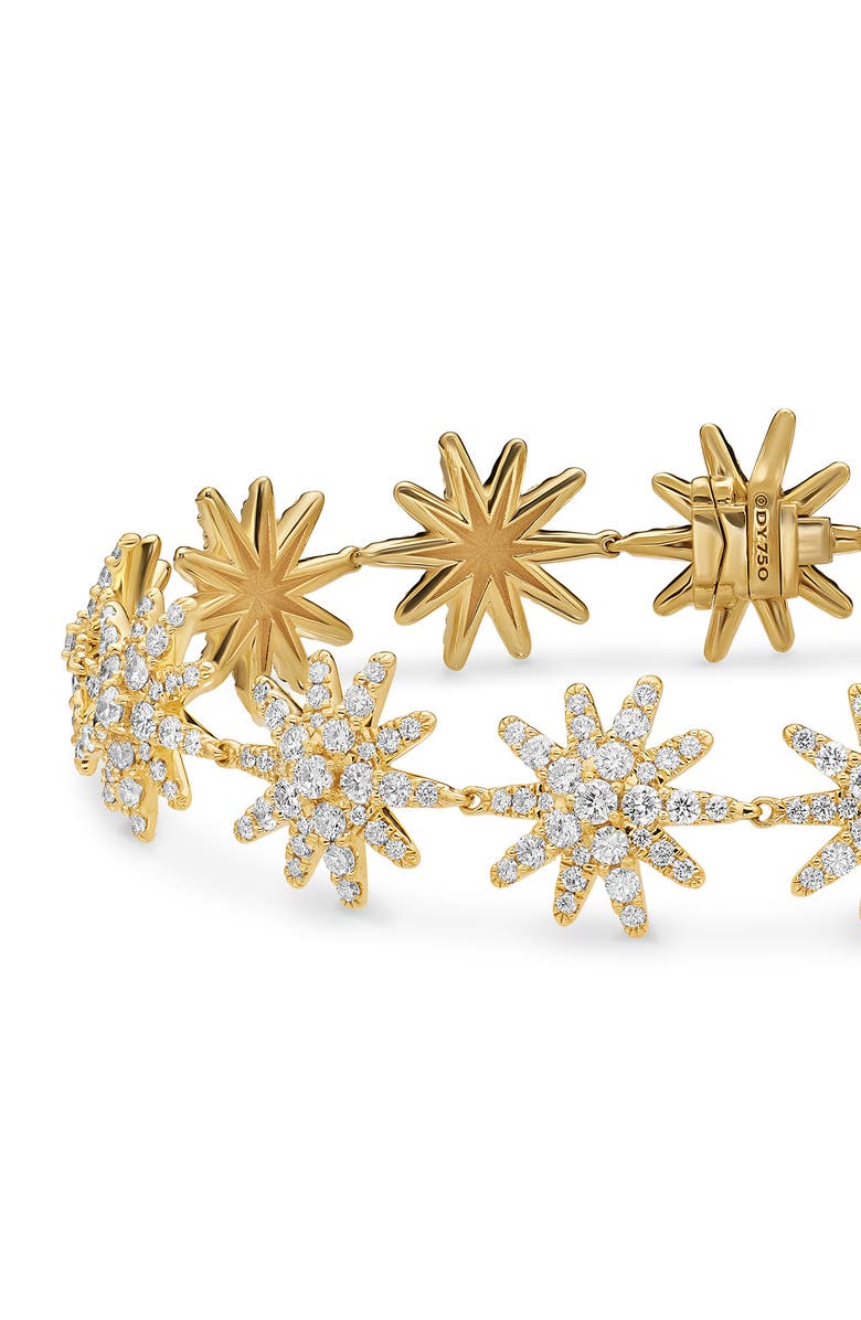 David Yurman Starburst Pavé Diamond Tennis Bracelet, Alternate, color, Gold