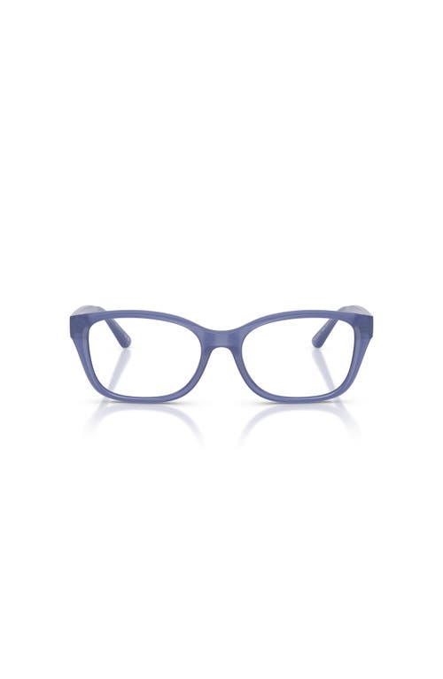 Ralph Lauren 53mm Rectangle Optical Glasses In Blue