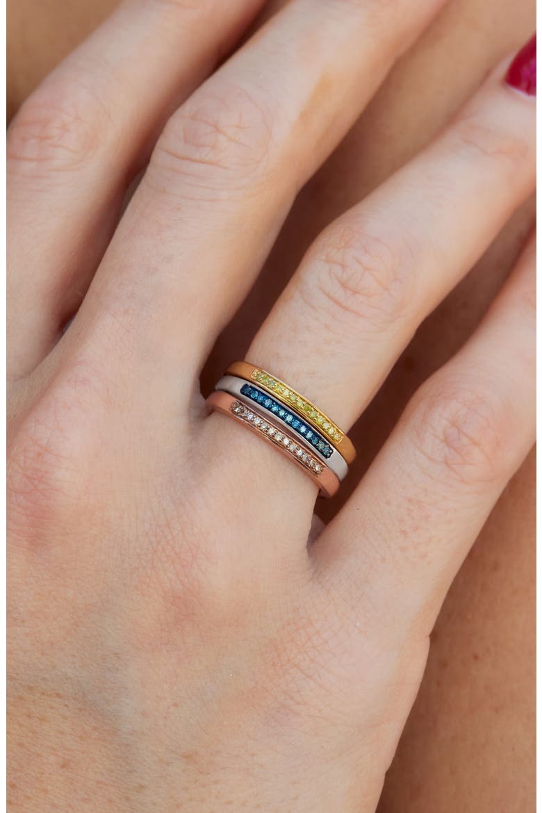 Diamond Stackable Band Ring, Alternate, color, YELLOW