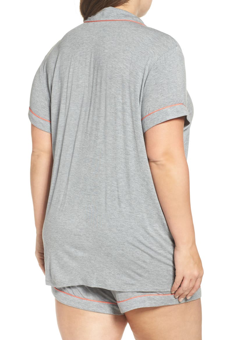 Moonlight Short Pajamas, Alternate, color, GREY STEEL HEATHER