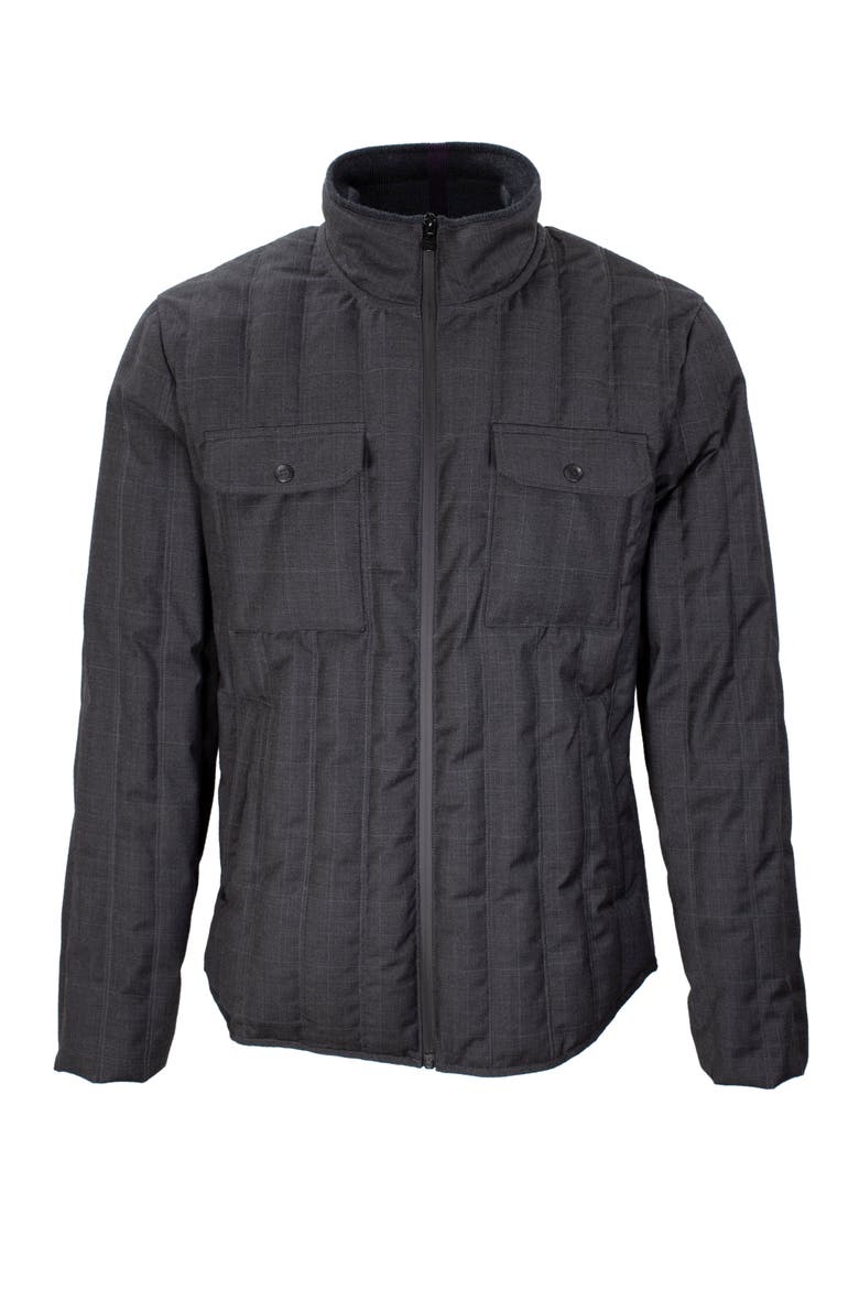 Claudio Merino Wool Down Fill Jacket, Main, color, Charcoal