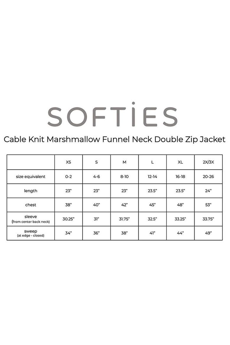 Cable Knit Marshmallow Funnel Neck Double Zip Jacket, Alternate, color, Midnight