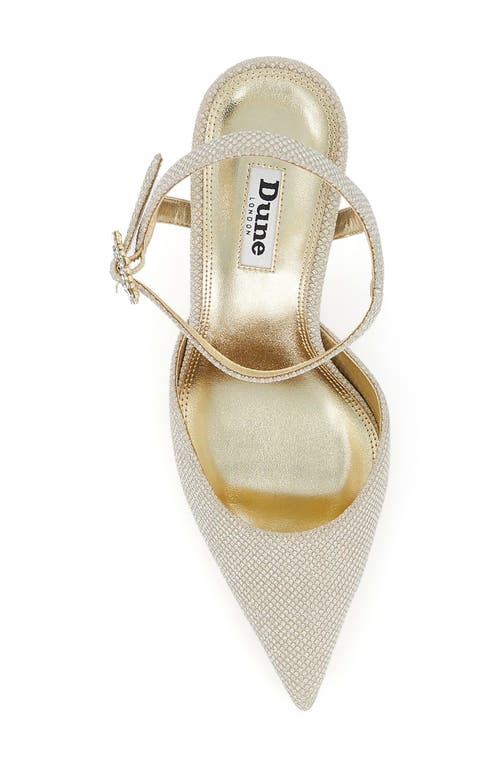 Dune London Channel Ankle Strap Pointed Toe Pump