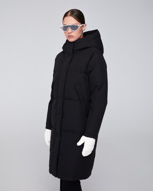 Quartz Co. Ines | Hooded Down Winter Jacket In Black