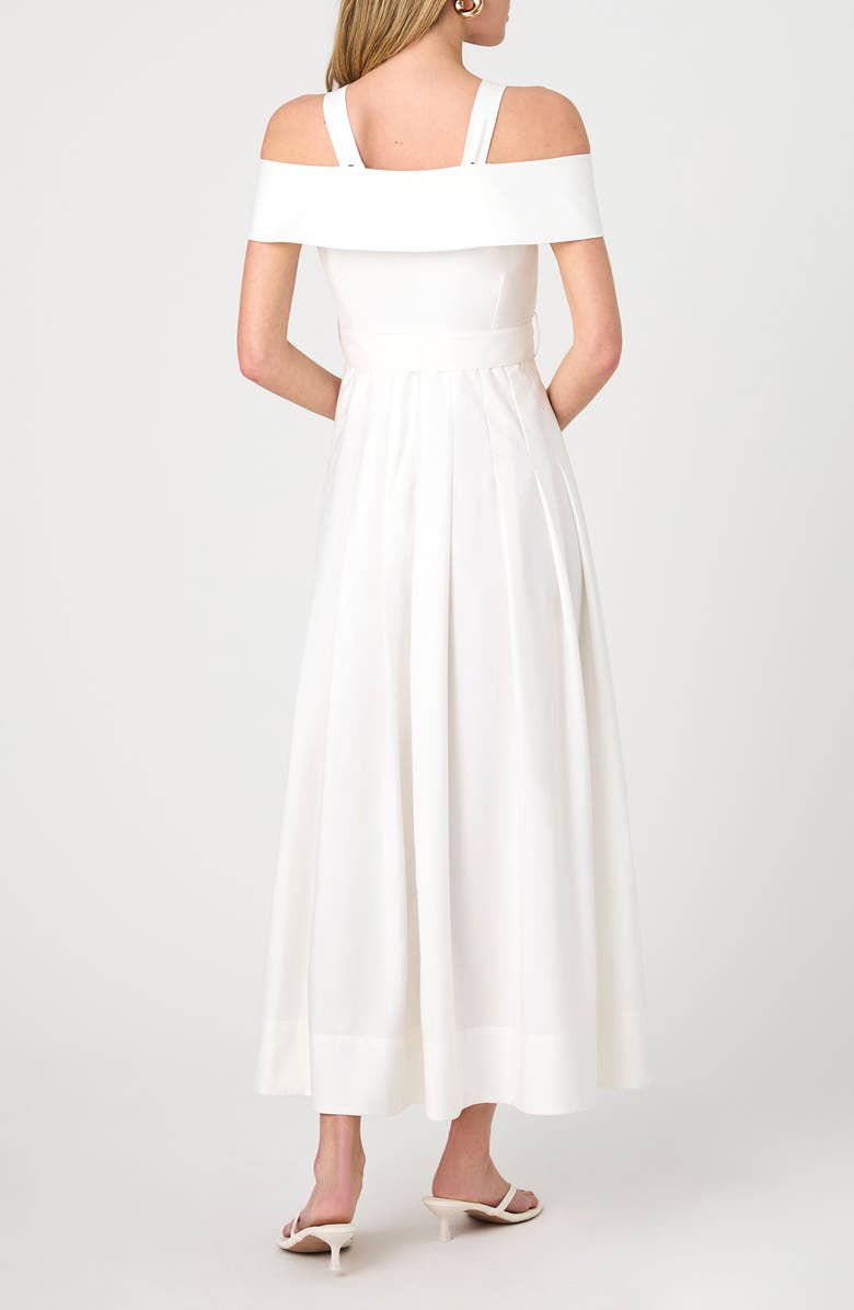 French Connection Belted Cold Shoulder Maxi Dress, Alternate, color, 10-Summer White