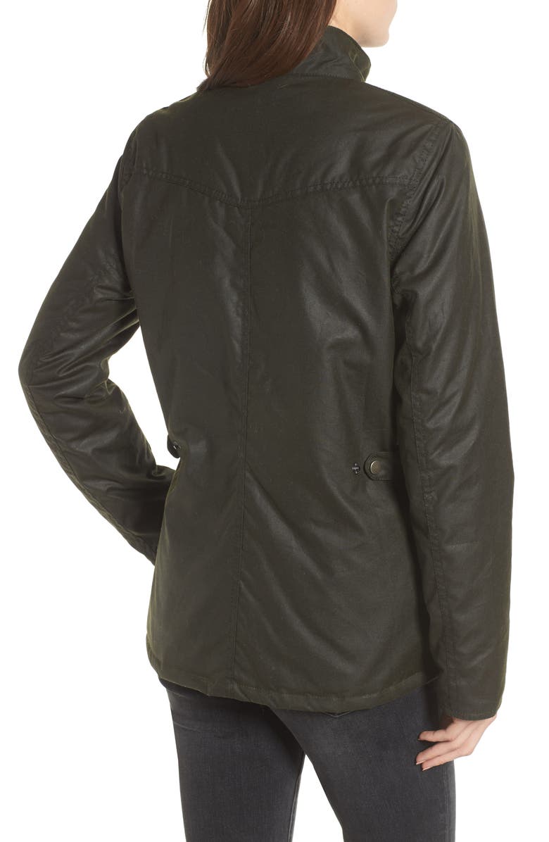 Barbour Sandsend Waxed Cotton Utility Jacket, Alternate, color, 