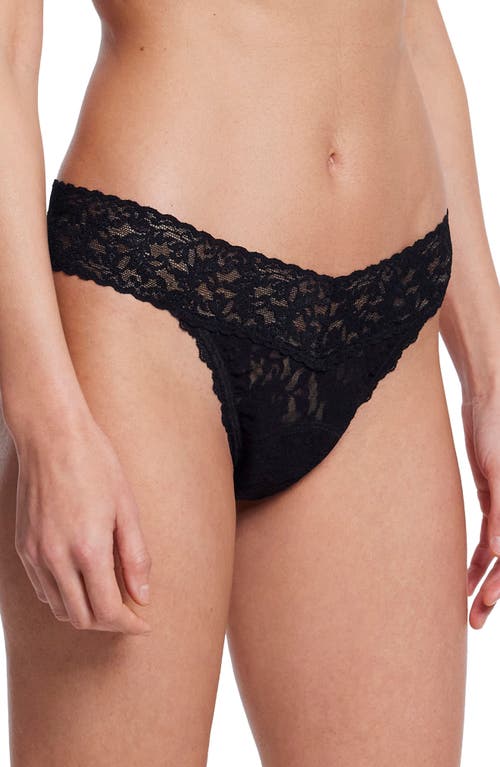 Hanky Panky Signature Lace® Leakproof Original Rise Thong In Black