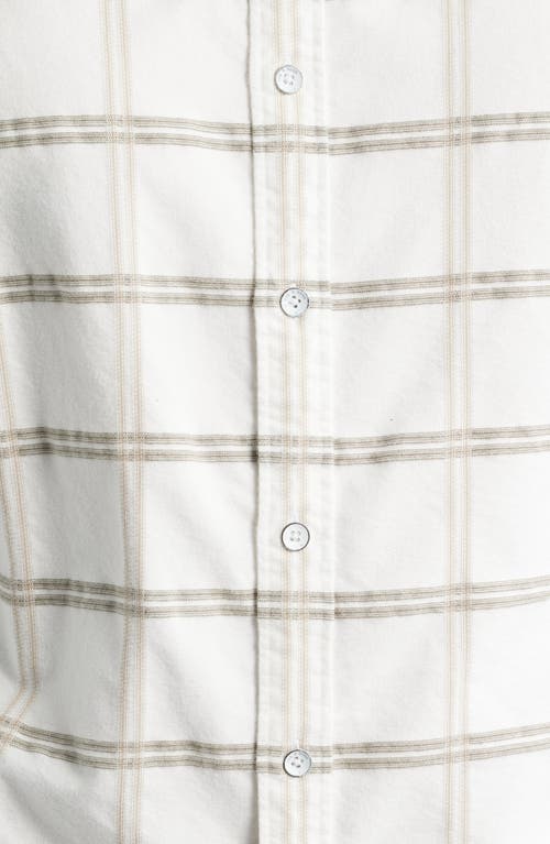 Rag & Bone Tomlin Plaid Burshed Oxford Button-up Shirt In Gray