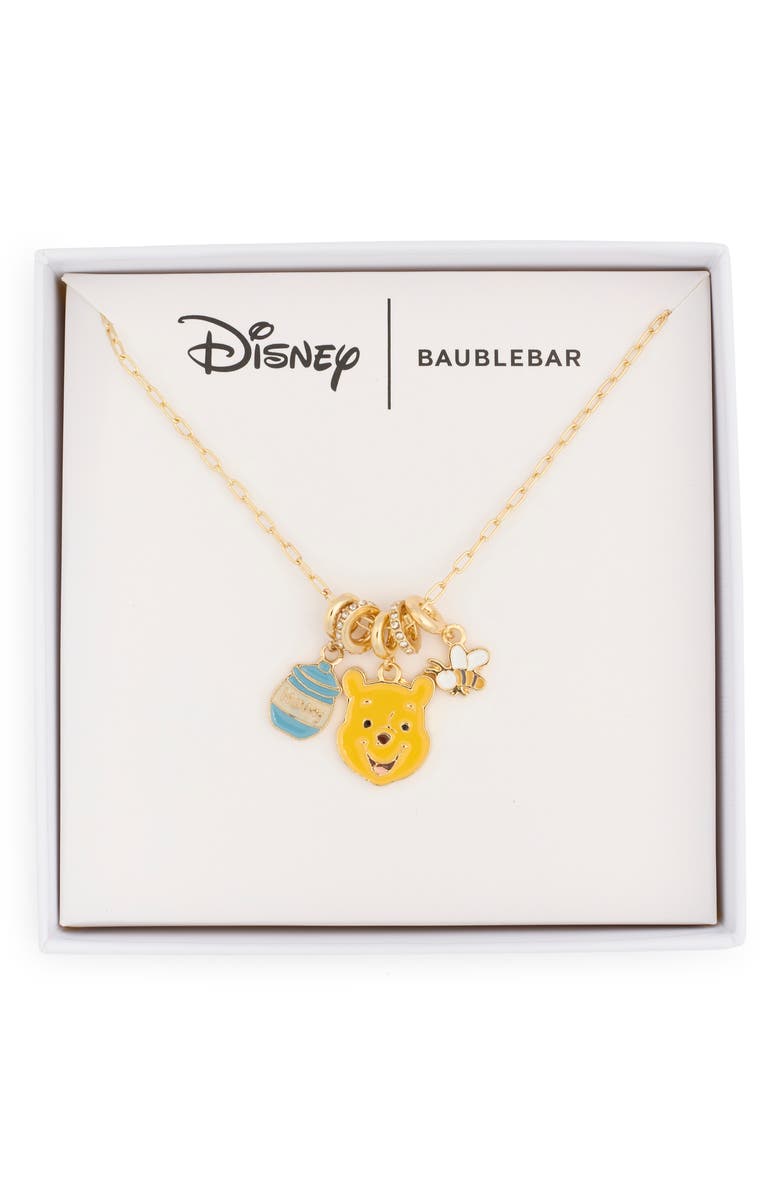 BaubleBar x Disney<sup>®</sup> Winnie the Pooh Spring Charm Necklace, Main, color,