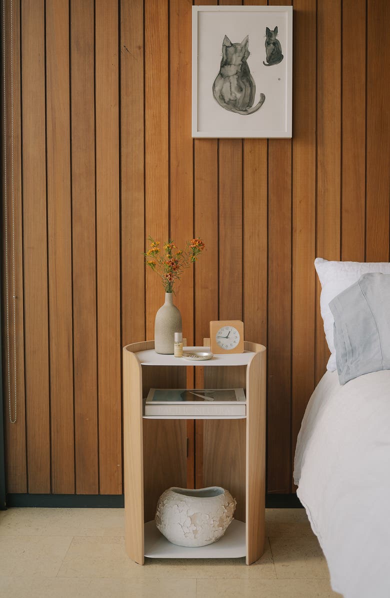 Apto Contour Wood & Steel Side Table, Alternate, color, 