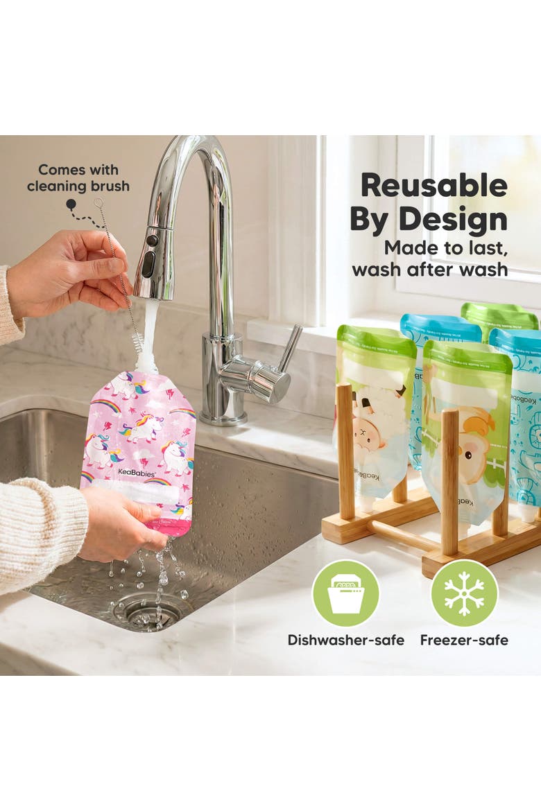 12-Pack Prep Reusable Food Pouches, Alternate, color, Star Power