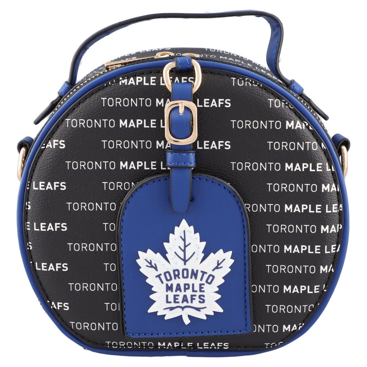 CUCE Toronto Maple Leafs Repeat Logo Round Bag, Main, color, 