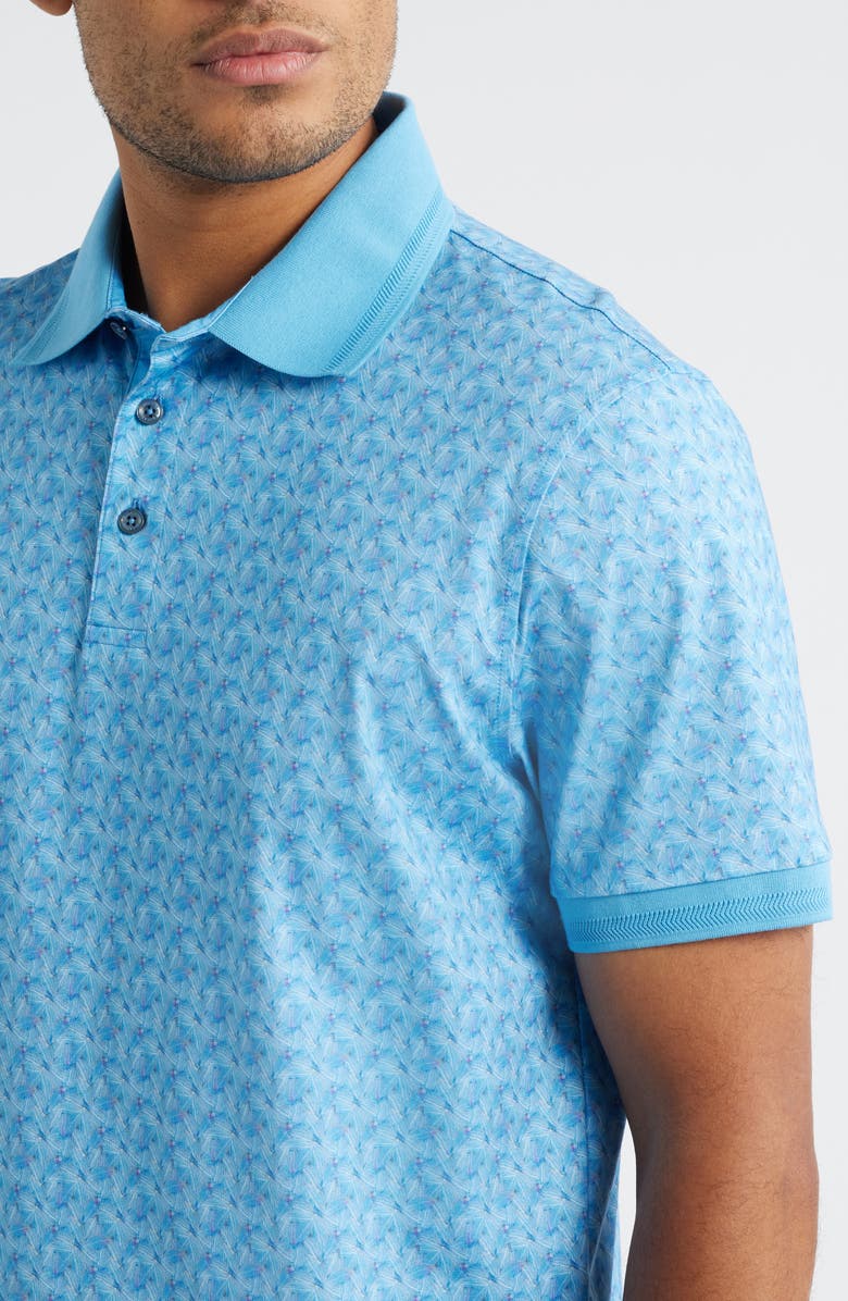 Bugatchi Vance OoohCotton<sup>®</sup> Abstract Print Polo, Alternate, color, Classic Blue