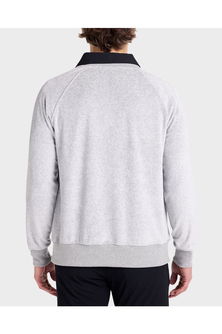 Country Club Raglan Sweater Velour, Alternate, color, Grey