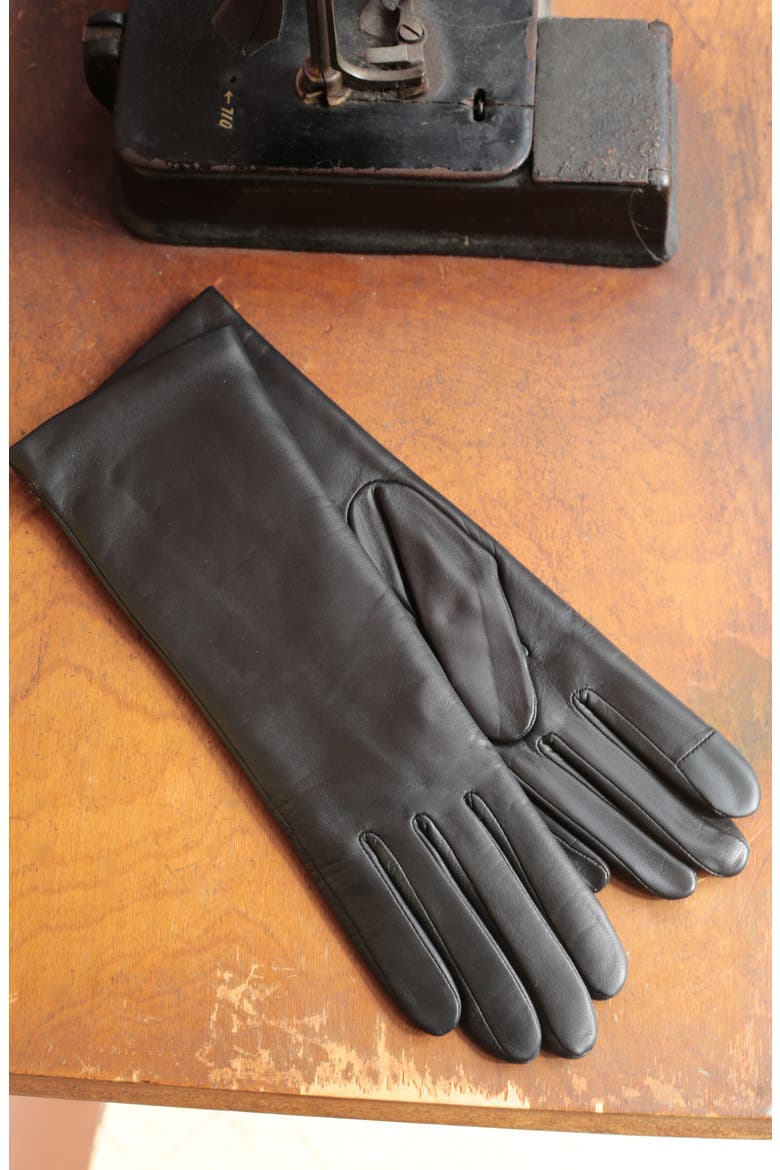 Classic Leather Gloves, Alternate, color, BLACK