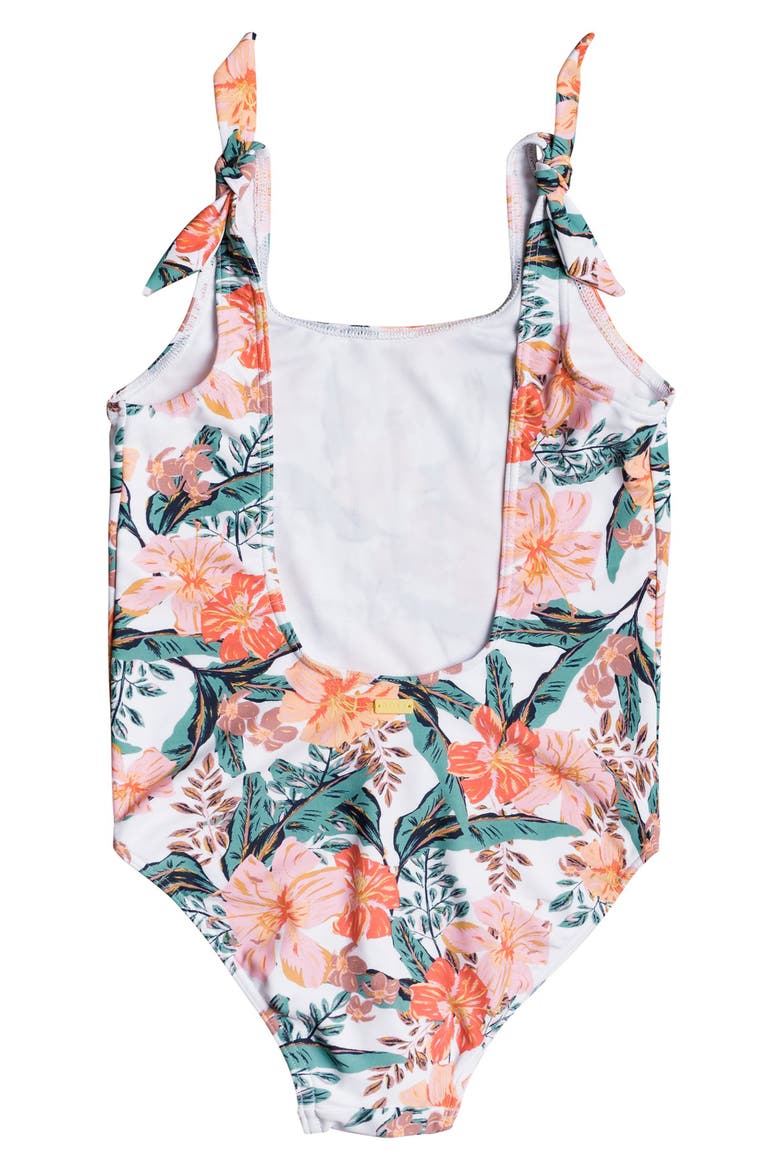 Kids' One-Piece Swimsuit, Alternate, color, BRIGHT WHITE MAHE RG S