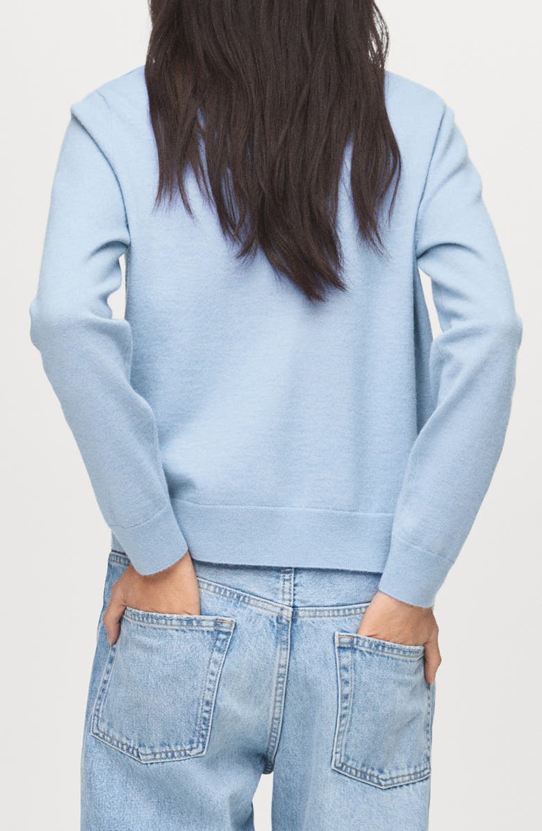 MANGO Argyle Cardigan, Alternate, color, Sky Blue