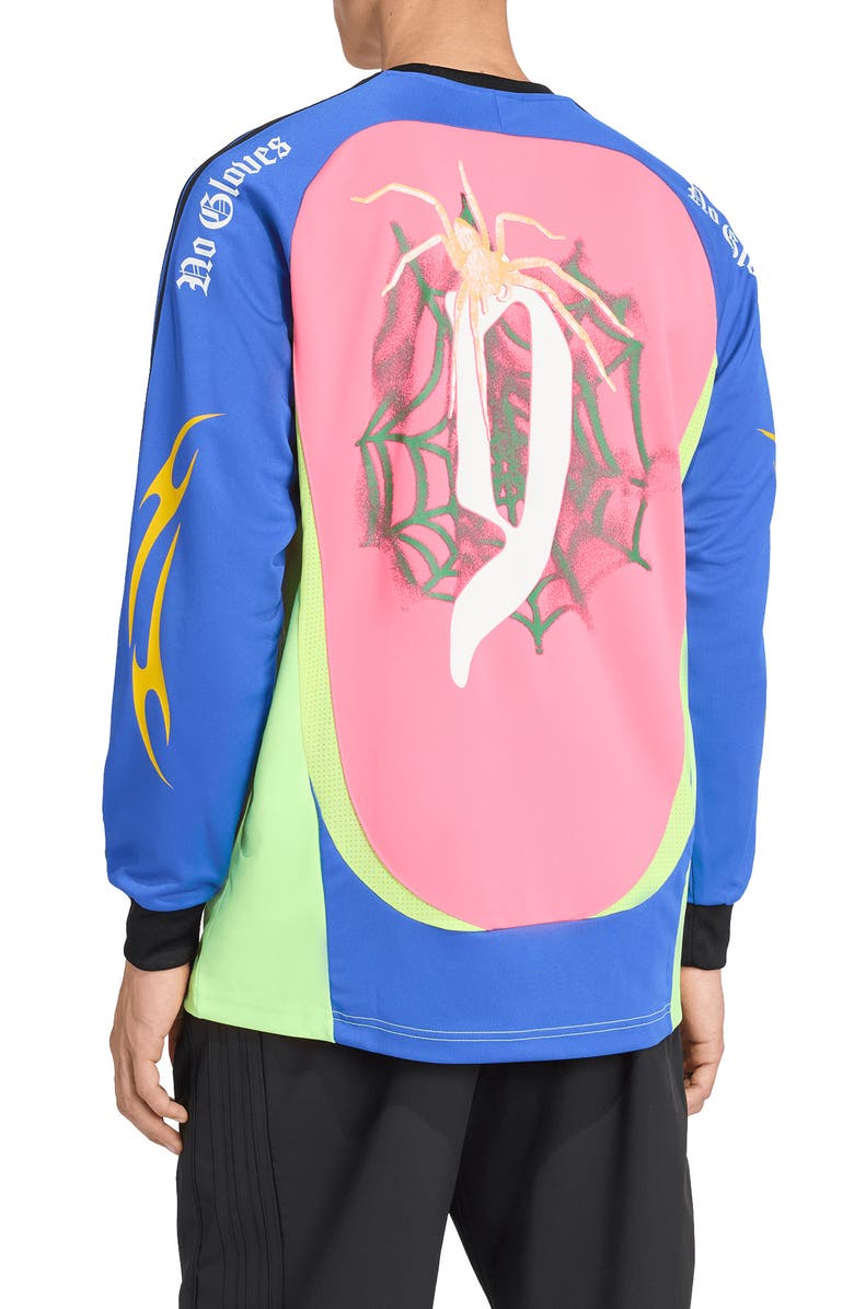 adidas Spiders Loose Fit Long Sleeve Goalkeeoper Jersey, Alternate, color, Solar Yellow