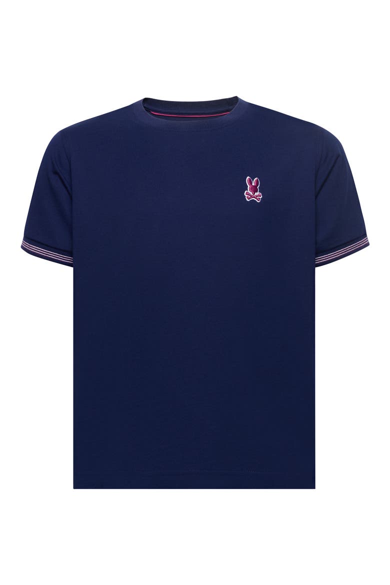 Kids' Hart Embroidered Logo Cotton T-Shirt, Main, color, EVENING BLUE