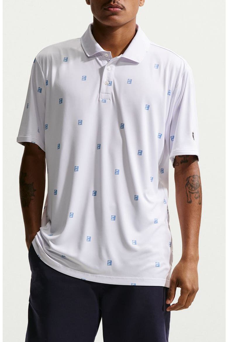 Dri-FIT Par Golf Polo, Main, color, WHITE/ WORK BLUE